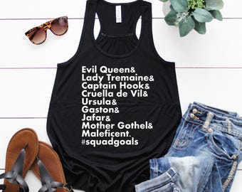 Villains Squad Goals tank, Disney Villains tank, Disney tank, Disney Villain tank, Disney Halloween Tank, MNSSHP Tank, Disney World tank