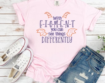 Figment shirt, Comfort Colors, EPCOT Shirt, Disney Shirt, Spaceship Earth Shirt, Disney World Shirt, Figment Imagination Shirt, Festival Tee