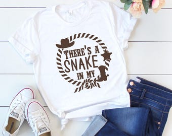 There's a Snake in my Boot shirt, Woody Shirt, Toy Story Land Shirt, Toy Story Shirt, Disney Shirt, Disney World Shirt, Toy Story