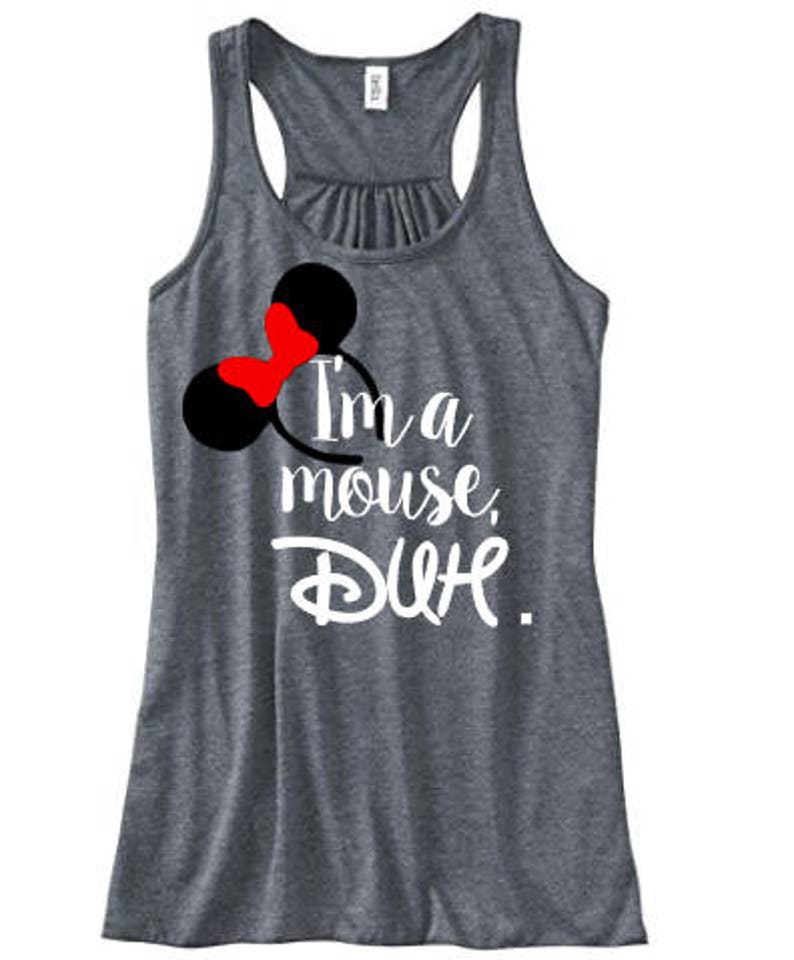 Disney Mean Girls Tank Disney Fan Tank I'm a Mouse Duh - Etsy