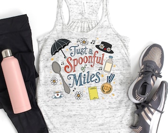 Spoonful of MilesTank, Mary Poppins Half, Disney Running Tank, Wine and Dine Half, Run Disney Tank, RunDisney, Wine and Dine Shirt