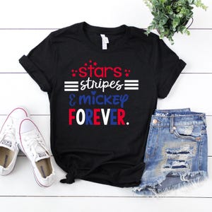 Disney July 4th Shirt, Disney Patriotic Shirt, Stars, Stripes and Mickey Forever, Disney Shirt, Disney World tank, Disney tank top