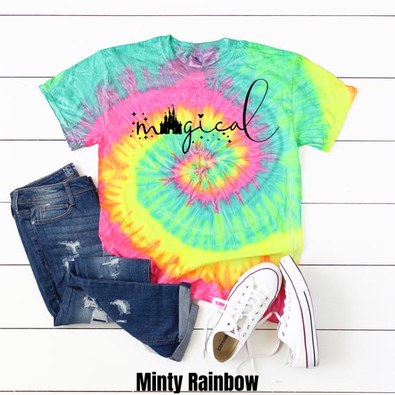 womens tie dye disney shirt