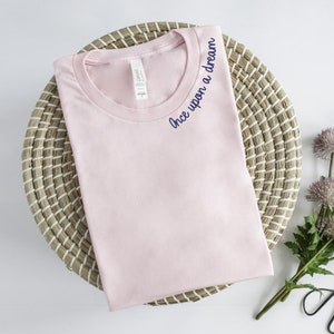 Once upon a dream shirt, Sleeping Beauty Shirt, Subtle Disney Shirt, Aurora Shirt, Minimalist Disney Shirt, Disneyland Shirt, make it pink