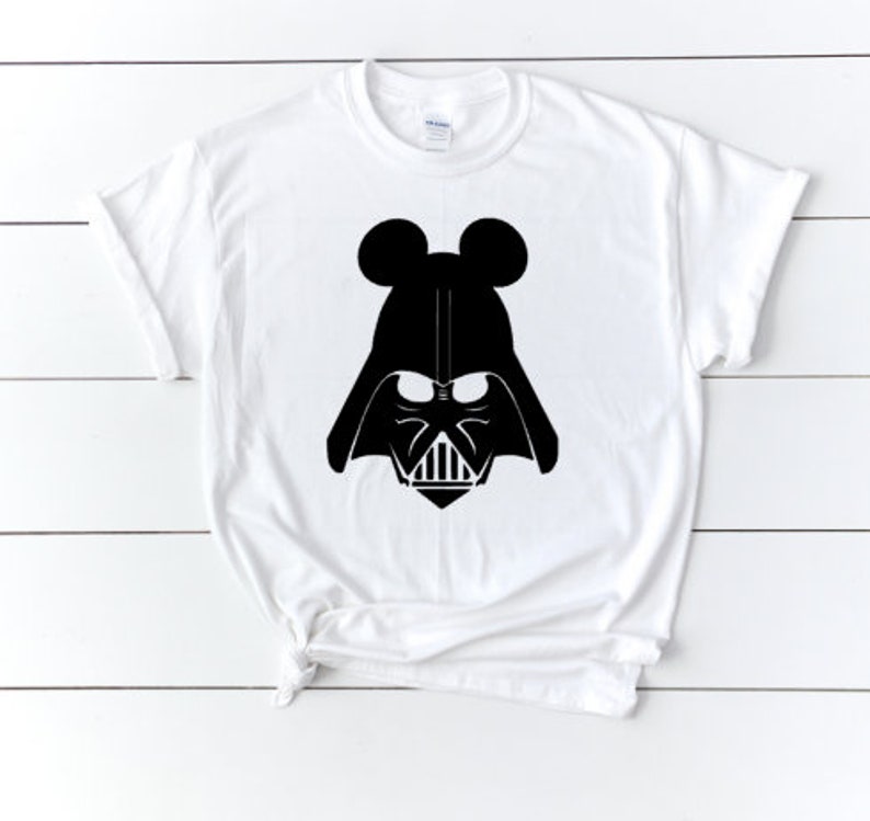 Mickey Mouse Star Wars Darth Vader BB 8 Funny Art T Shirt Kids Unisex Children