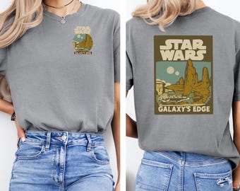 Galaxy's Edge Shirt, Disney Comfort Colors, Star Wars Shirt, Disney World Shirt, Disney Dad Shirt, Star Wars Mens Shirt, Disney Mens shirt