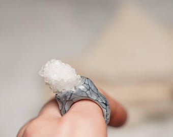 Arcane Relic Ring with Rock Crystal