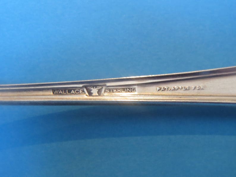 Vintage Sterling Silver Wallace Pattern Orange Blossom Cream Boullion Soup Spoon s Wallace Sterling Spoon