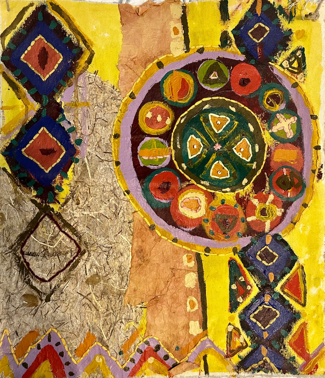 Mixed Media Wall Hanging Etsy