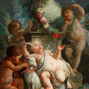Cupid, Cherub Art, Angel Art, Angel Decor, Angel Wall Art, Angel Wall Art, Light Academia, Academia Art, French Art, French Country,