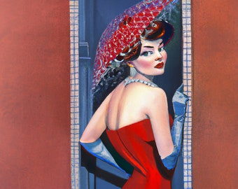 GORGEOUS Art Deco Art Print 1920’s Art Deco Illustration Cover Art Magazine Art Vintage Antique Pretty Glamorous Woman 1940's 1950's 1930's