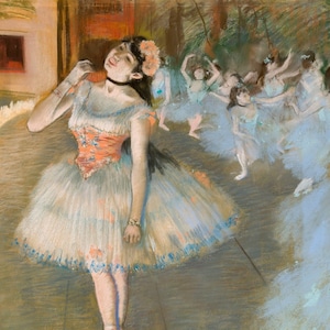 Edgar Degas, The Star, Ballerinas, L&#39;étoile, Art Print, Artwork, Print of a Painting, Vintage Art, Ballet, Degas Artwork, 302