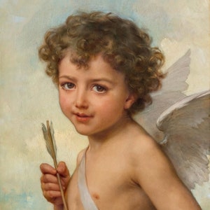 Cupid, Cherub Art, Angel Art, Angel Decor, Angel Wall Art, Angel Wall Art, Light Academia, Academia Art, French Art, French Country,