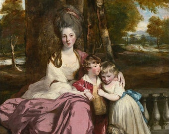 Victorian Woman and Children, Victorian Woman Art Print, Vintage, Antique, Victorian Art, 1800’s, Victorian Decor, Victorian, Children,