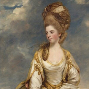 Sir Joshua Reynolds, Joshua Reynolds, Sarah Campbell, Portrait, Rococo, Art Print, Illustration Art, Vintage, Antique, Artwork