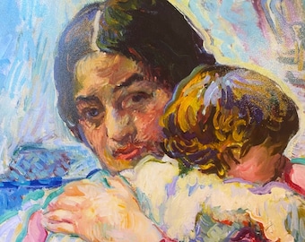 Victorian Woman Vintage Lady Victorian Decor Victorian Art Deco Artwork Dark Academia European Wall Art Photo Print Mother and Child
