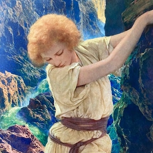 Maxfield Parrish, The Canyon, Maxfield Parrish Print,  Neoclassical Art,   Maxfield Parrish Art, Maxfield Parrish Décor, American Art,