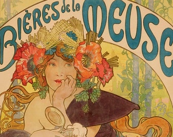 Alphonse Mucha, Mucha Artwork, Mucha Poster Art, Art Nouveau Artwork, Art Nouveau Décor, Art Deco,