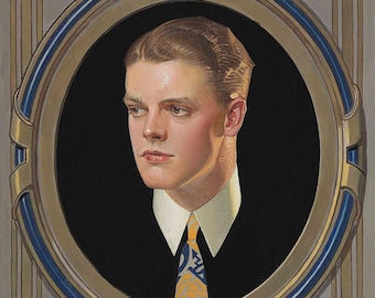 Joseph Christian Leyendecker, Arrow Collar Advertisement,  J.C. Leyendecker, Cover Art, Vintage Illustration, Kuppenheimer,