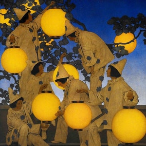 Maxfield Parrish, Maxfield Parrish Print,  Neoclassical Art,   Maxfield Parrish Art, Maxfield Parrish Décor, American Art, Illustrator,