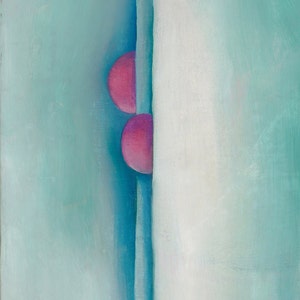 Green Lines and Pink, 1919, Georgia O’Keeffe, Artwork, O&#39;Keeffe Art, O&#39;Keeffe Artwork, Abstract Modern Art,