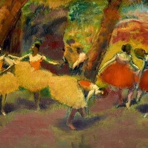 Edgar Degas, Before The Performance, Ballerinas, Art Print, Artwork, Print of a Painting, Vintage Art, Ballet, Degas Artwork,