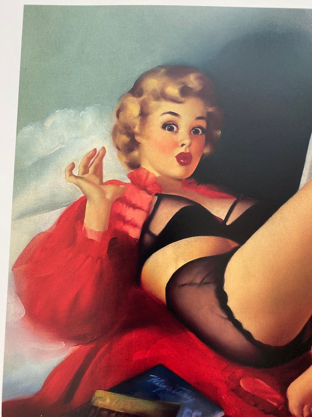 Edward Runci Original Vintage Art Print 1940s Art Etsy