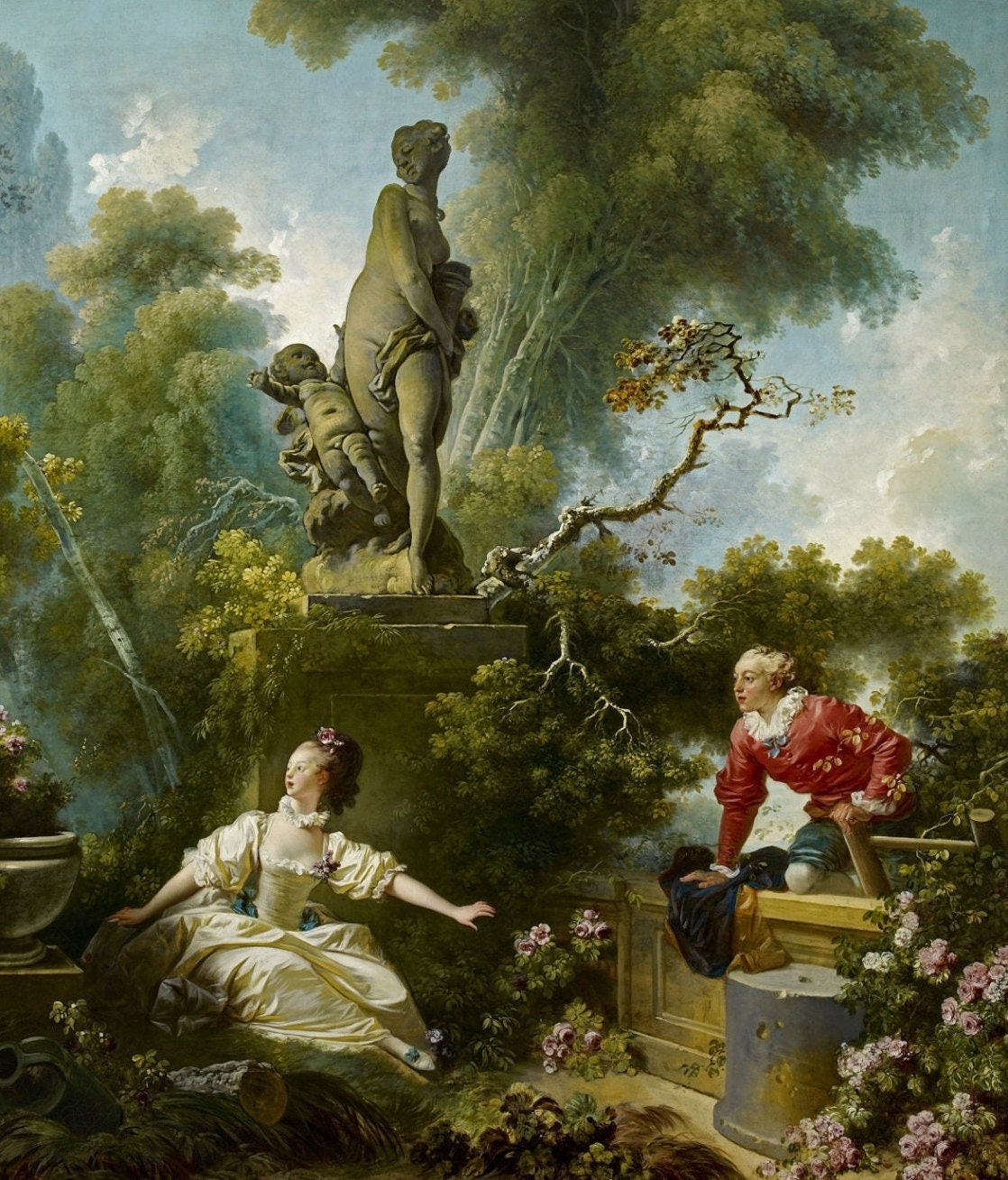 The Progress of Love, the Meeting, Jean-honoré Fragonard, Rococo