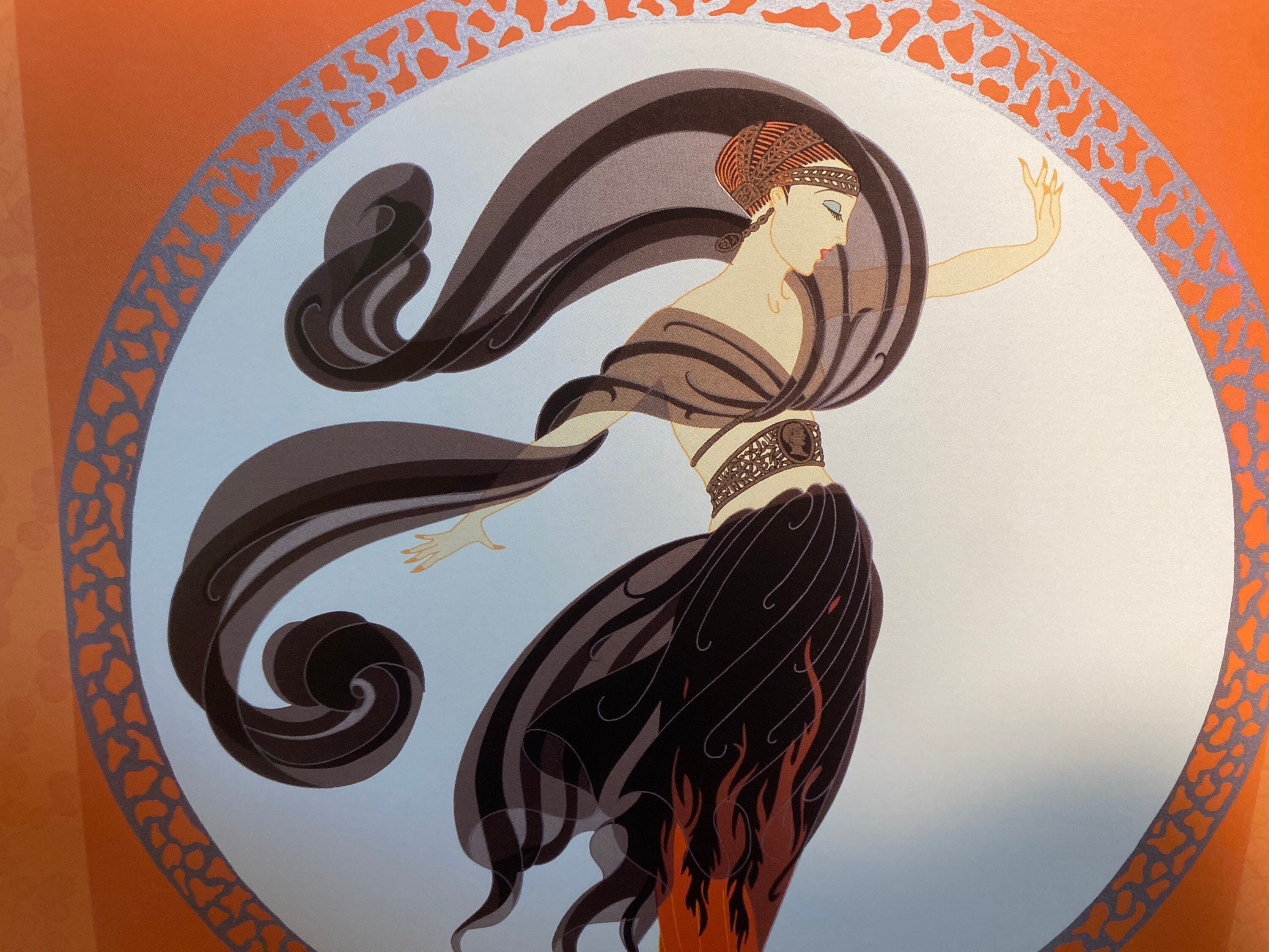 vintage 額縁/ERTE Framed Erté - Vintage - Art Print - 1920's Art Deco - Fashion