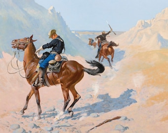 Frederic Remington, Art Print, Illustration Art, Vintage, Antique, Frederic Remington artwork, poster, wall art,