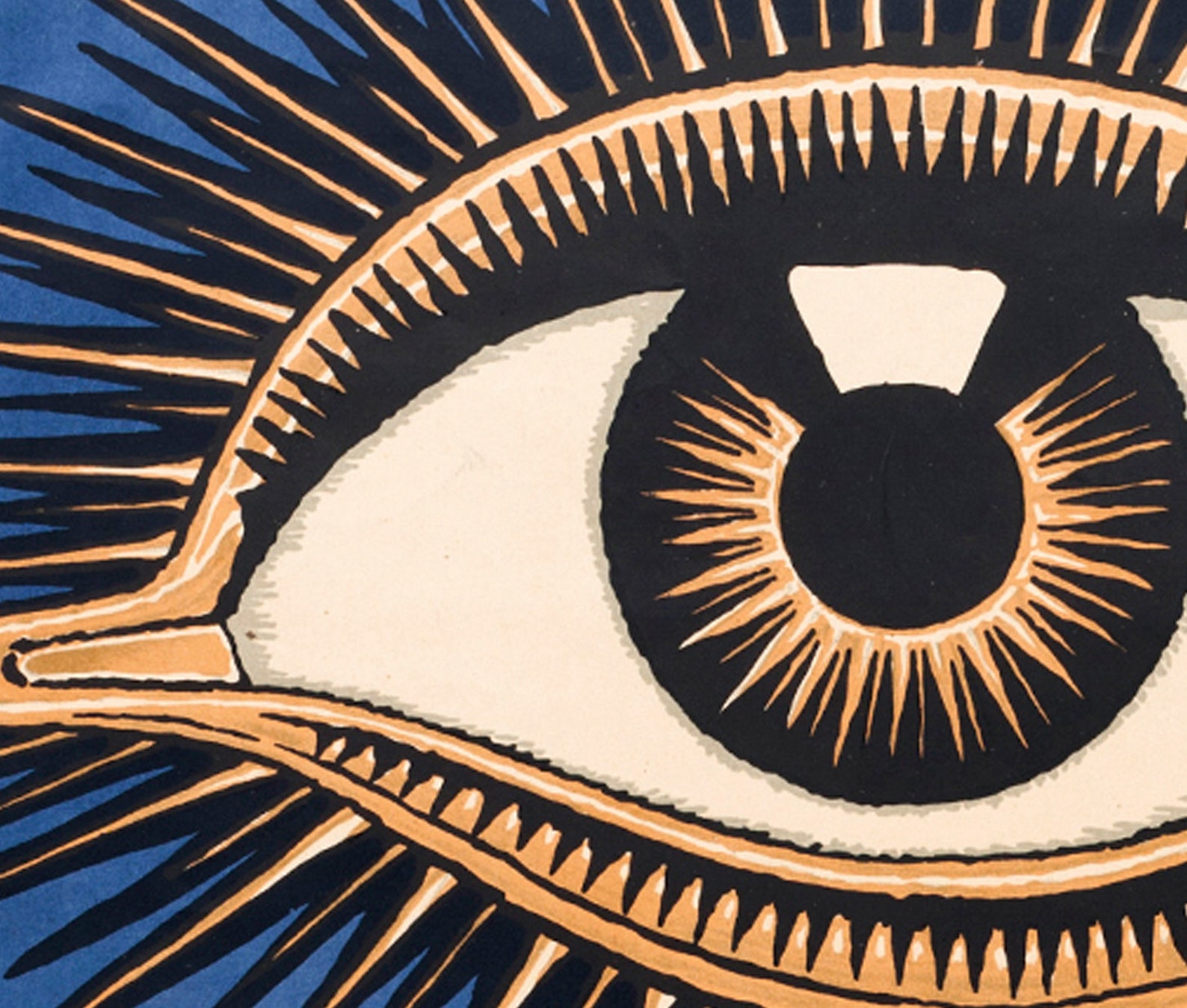 Art Deco Eye Art Evil Eye Allseeing Eye Eye of Horus Etsy