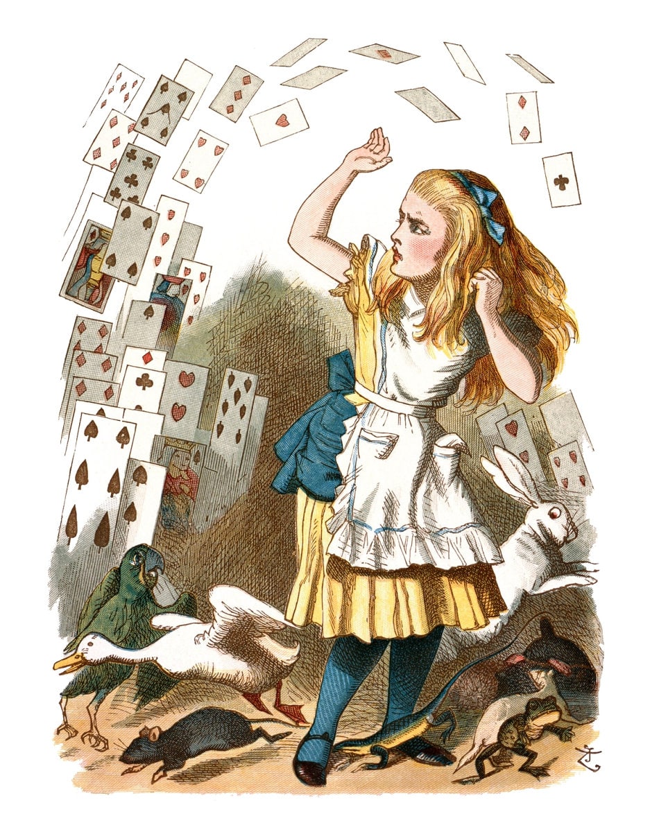 Vintage Alice in Wonderland Gallery Wall Art Print Wall | Etsy