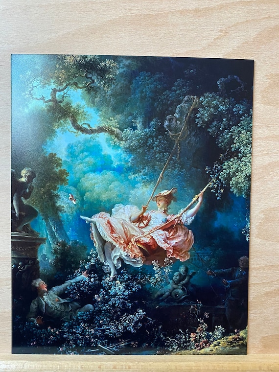 絵画/【Lady GG】 The Swing by Jean-Honoré Fragonard, Rococo, Victorian Woman