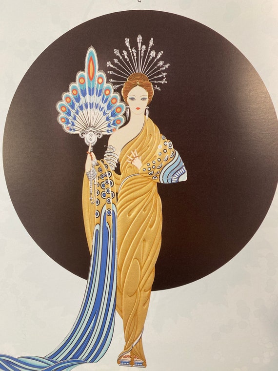 GORGEOUS - Erté - Original - Vintage - Art Print - 1920's Art Deco