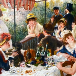The Boating Party, Renoir, Pierre Auguste Renoir, Renoir Artwork, Renoir Print, French Art, renoir artist, impressionist print,
