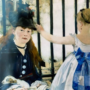 Edouard Manet, Manet Art Print, Manet Artwork, The Railway, Gare Saint-Lazare, Art Print, Artwork, Print of a Painting,