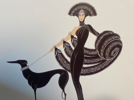 エルテ、ERTE GORGEOUS - Erté - Original - Vintage - Art Print - 1920's Art Deco