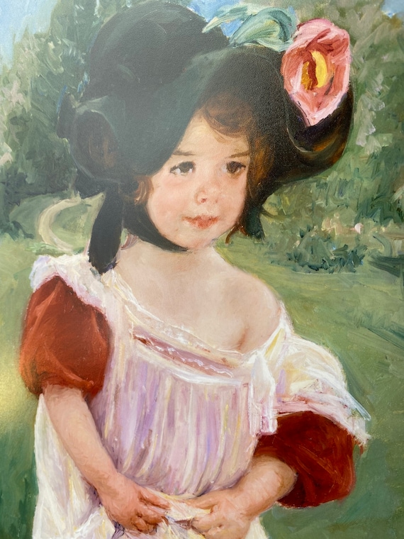 Mary Cassatt, Margot Standing in a Garden, Mary Cassatt Artwork