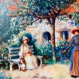 In the Garden, Renoir, Pierre Auguste Renoir, Renoir Artwork, Renoir Print, French Art, renoir artist, impressionist print,