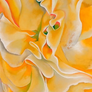 Yellow Sweet Peas by Georgia OKeeffe, Georgia O’Keeffe, Artwork, O&#39;Keeffe Art, O&#39;Keeffe Artwork, Floral Art, Flower Artwork, Okeeffe Print,