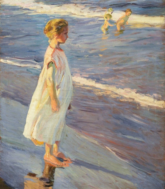 Joaquín Sorolla, Joaquin Sorolla Print, Spanish Art, Beach Art