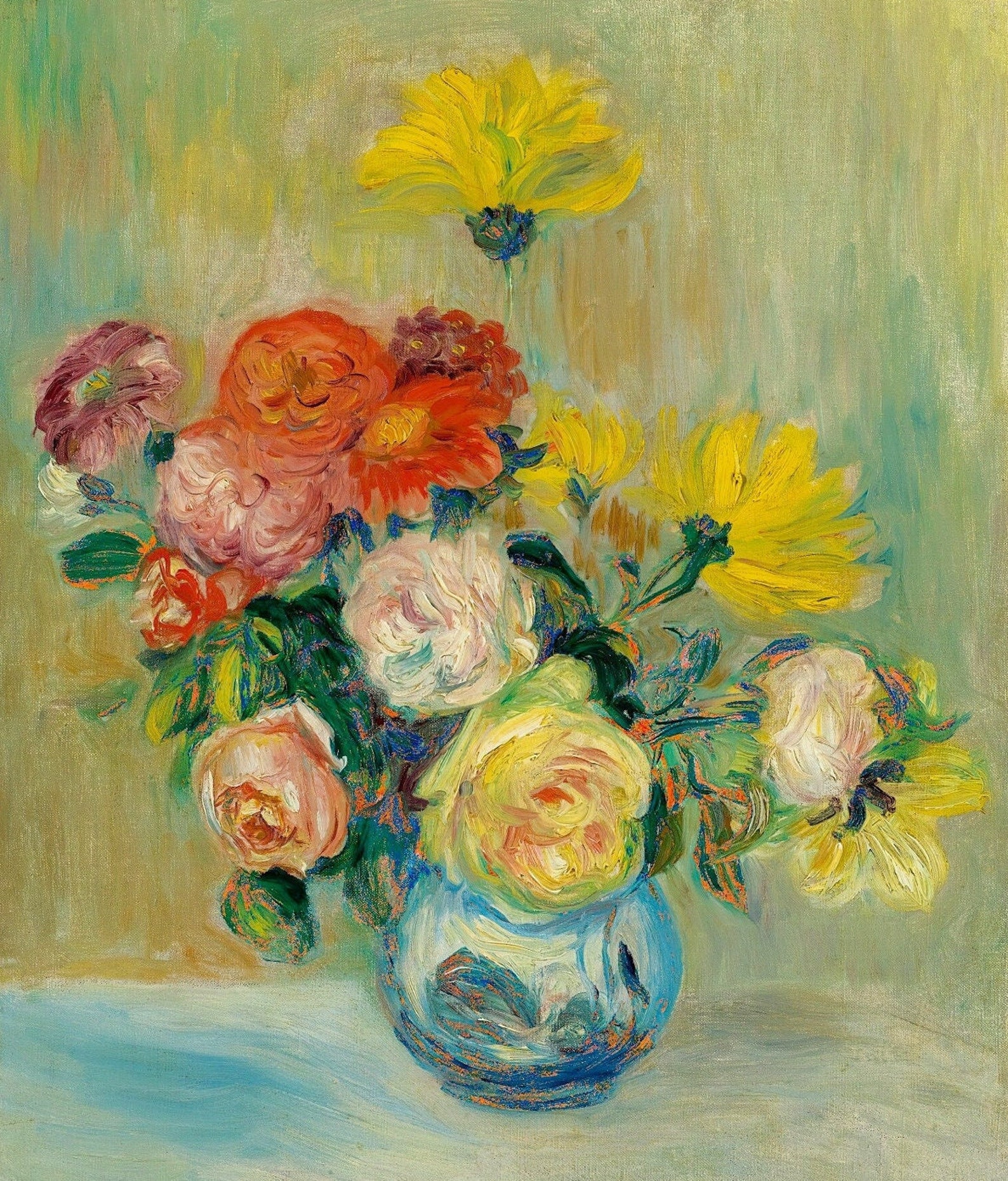 Vase of Roses, Flowers, Still Life, Floral Arrangement, Flowers, Wall ...