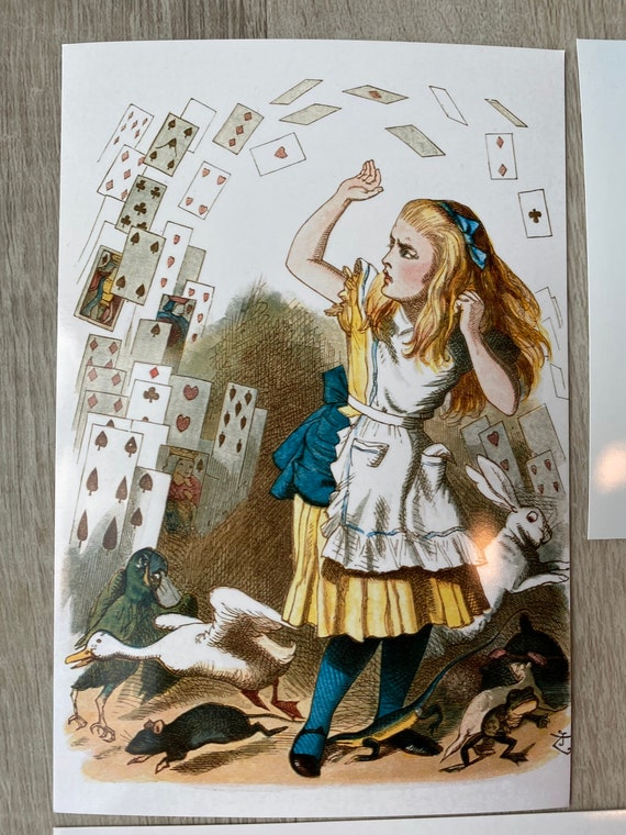 Set of Alice in Wonderland Lewis Carroll 4x6 Prints - Cheshire Cat