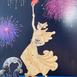 GORGEOUS - Erté - Original - Vintage - Art Print - 1920’s Art Deco - Fashion - Book Plate - Ready to Frame - Wall Art - Romain de Tirtoff