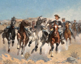 Frederic Remington, Art Print, Illustration Art, Vintage, Antique, Frederic Remington artwork, poster, wall art,