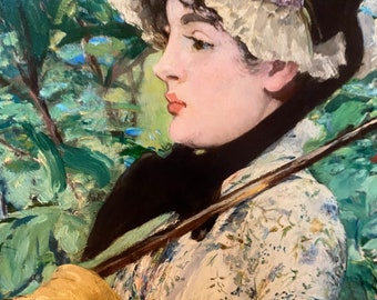 Manet、FEMME A L'EPINGLE D'OR、海外版超希少レゾネ File:Édouard Manet - Women at the Races - Google Art Project.jpg
