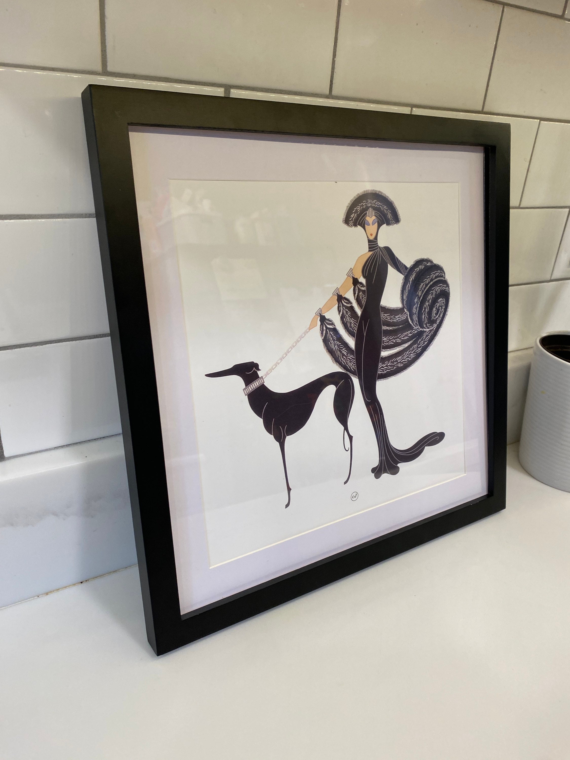 GORGEOUS - Erté - Original - Vintage - Art Print - 1920's Art Deco
