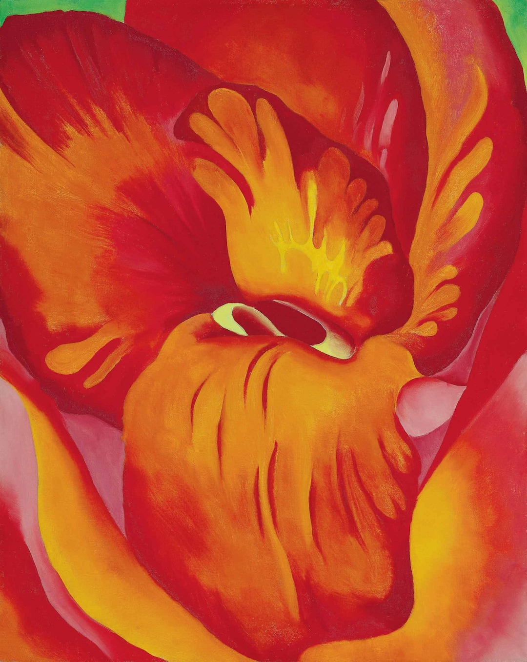 Amazon.co.jp: ポスター ジョージア オキーフ Red Cannas