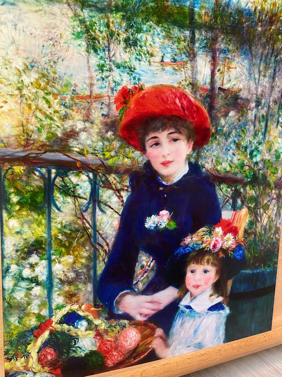 Two Sisters or on the Terrace 1881 Artwork by French Artist Pierre