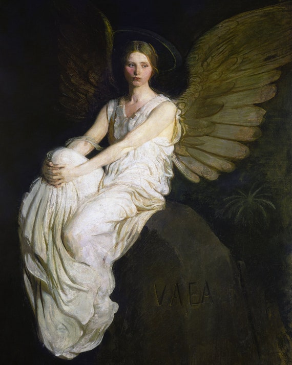 Angel Art, Angel Wall Art, Angel Wall Art, Dark Academia, Academia